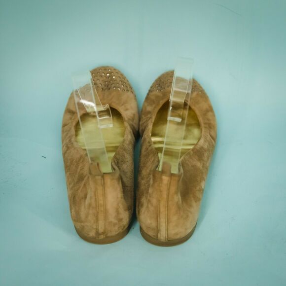 J Crew 7.5 Suede Leather Cece Studded Flats - Picture 3 of 9